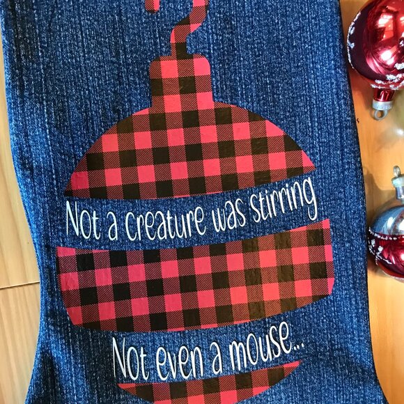 Handmade Old-Fashioned Christmas Stockings, Set of 2, Twas Night Before... - Picture 6 of 12